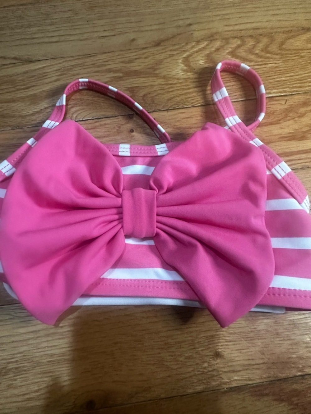 Ruffle Butts Pink & White Striped 2 Pc Bathing Suit Baby Girl 18-24 Months - Picture 6 of 6